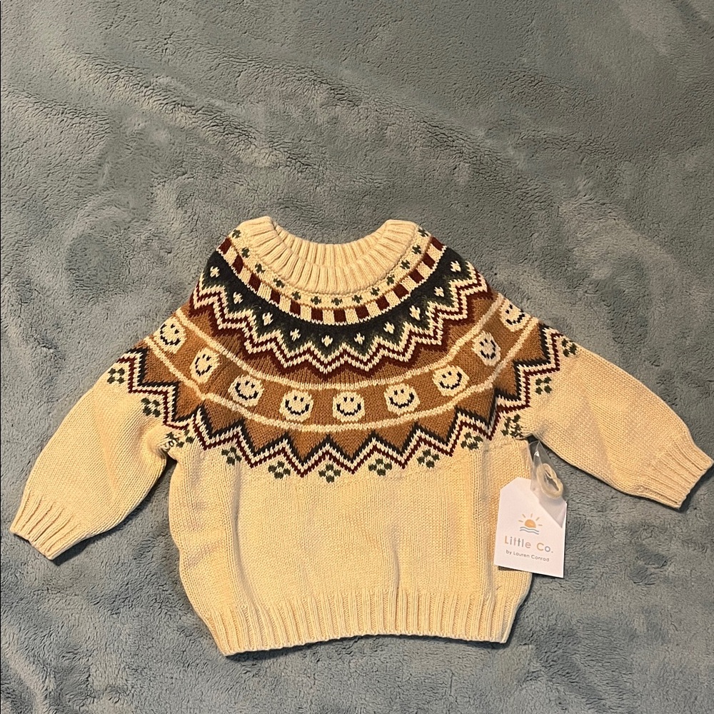 Little Co. Fair Isle Knit Sweater